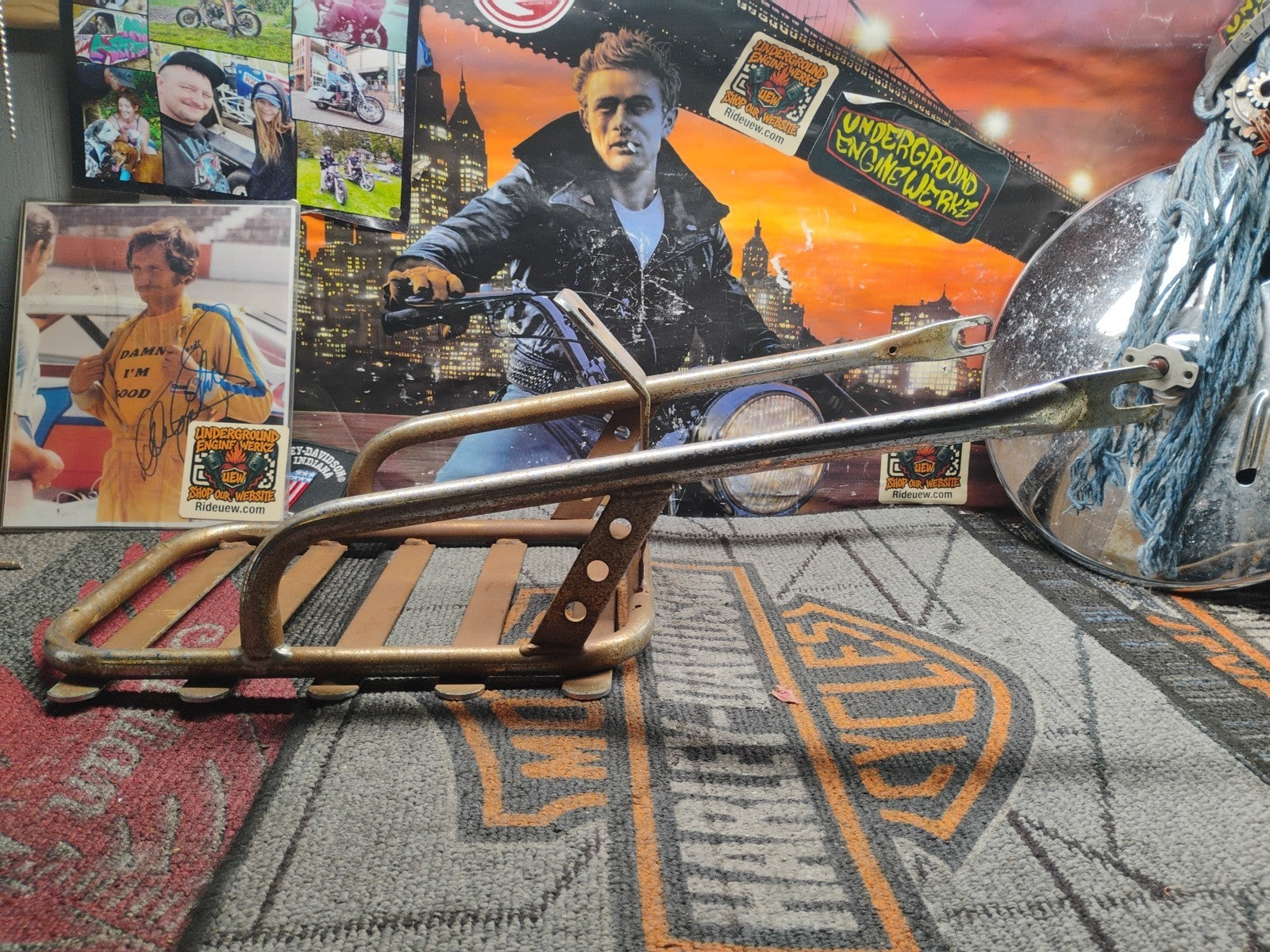 Vintage 1960's Honda Motorcycle CA CL CB Chrome Luggage Rack