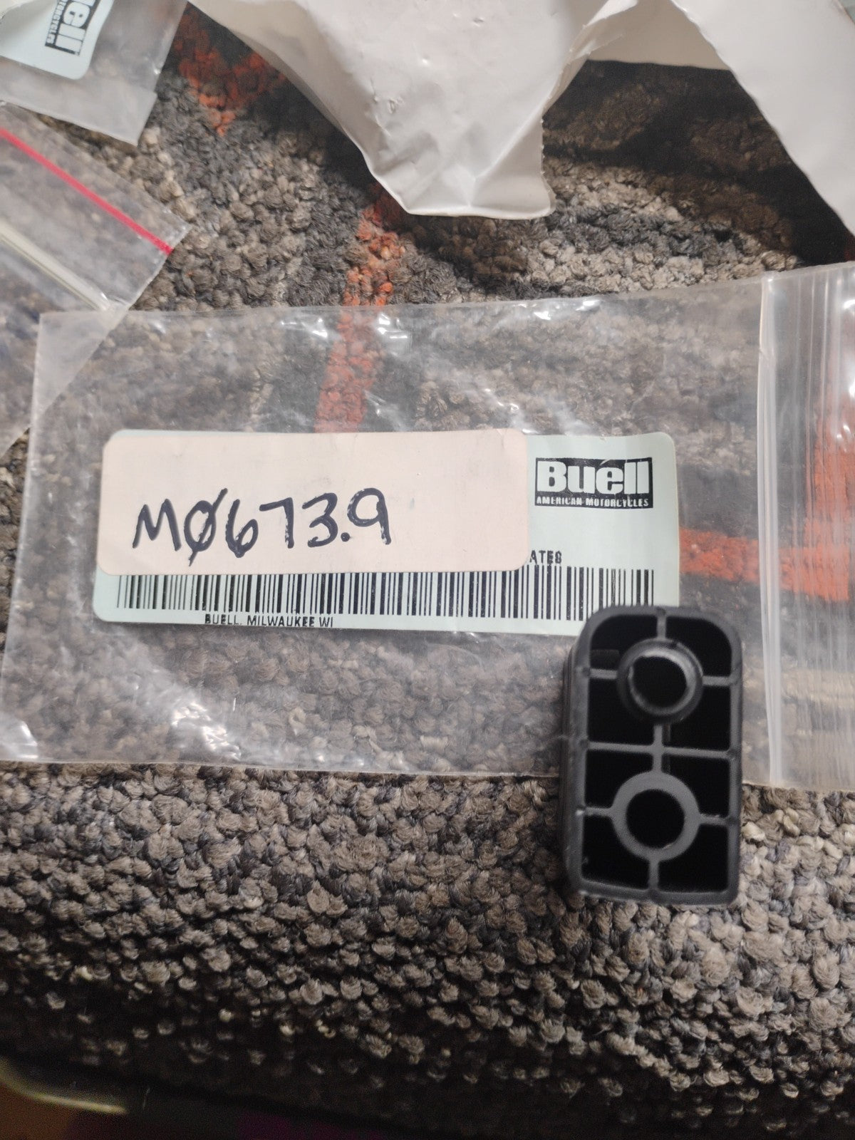 Buell OEM M0673.9 Electrical Connector Block Mount Bracket
