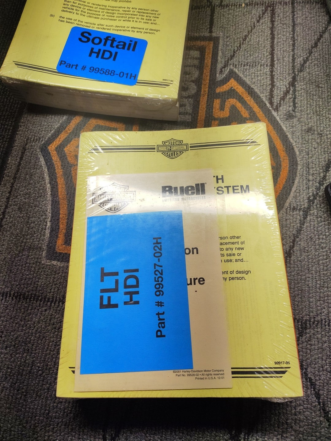 2002 Harley Davidson Road King Electra Glide Motorcycle Owner Manual User Guide