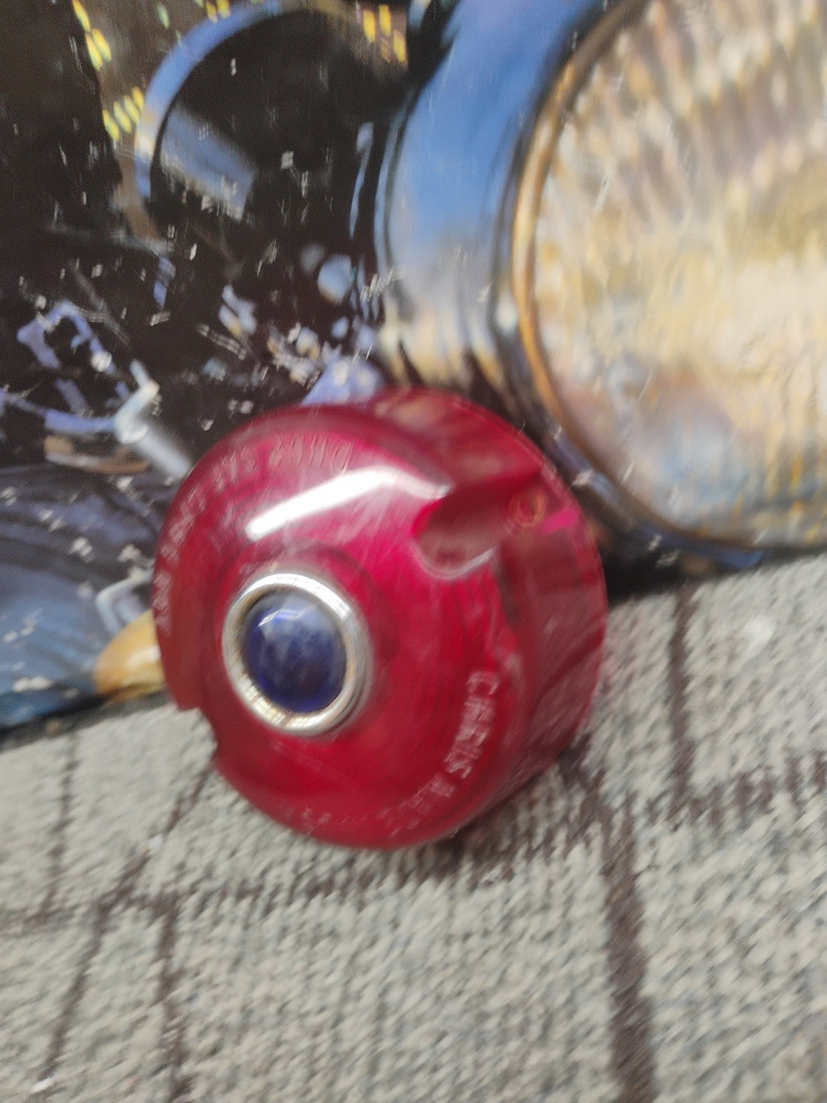 V-Twin Turn Signal Lens Red with Blue Dot for Harley Davidson 