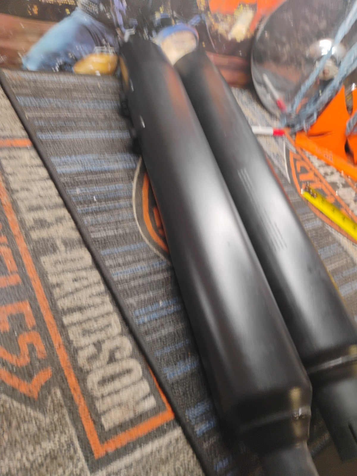 🔥OEM 17-23 Harley Touring Exhaust Mufflers Slip-on's Ceramic Black Stock🔥