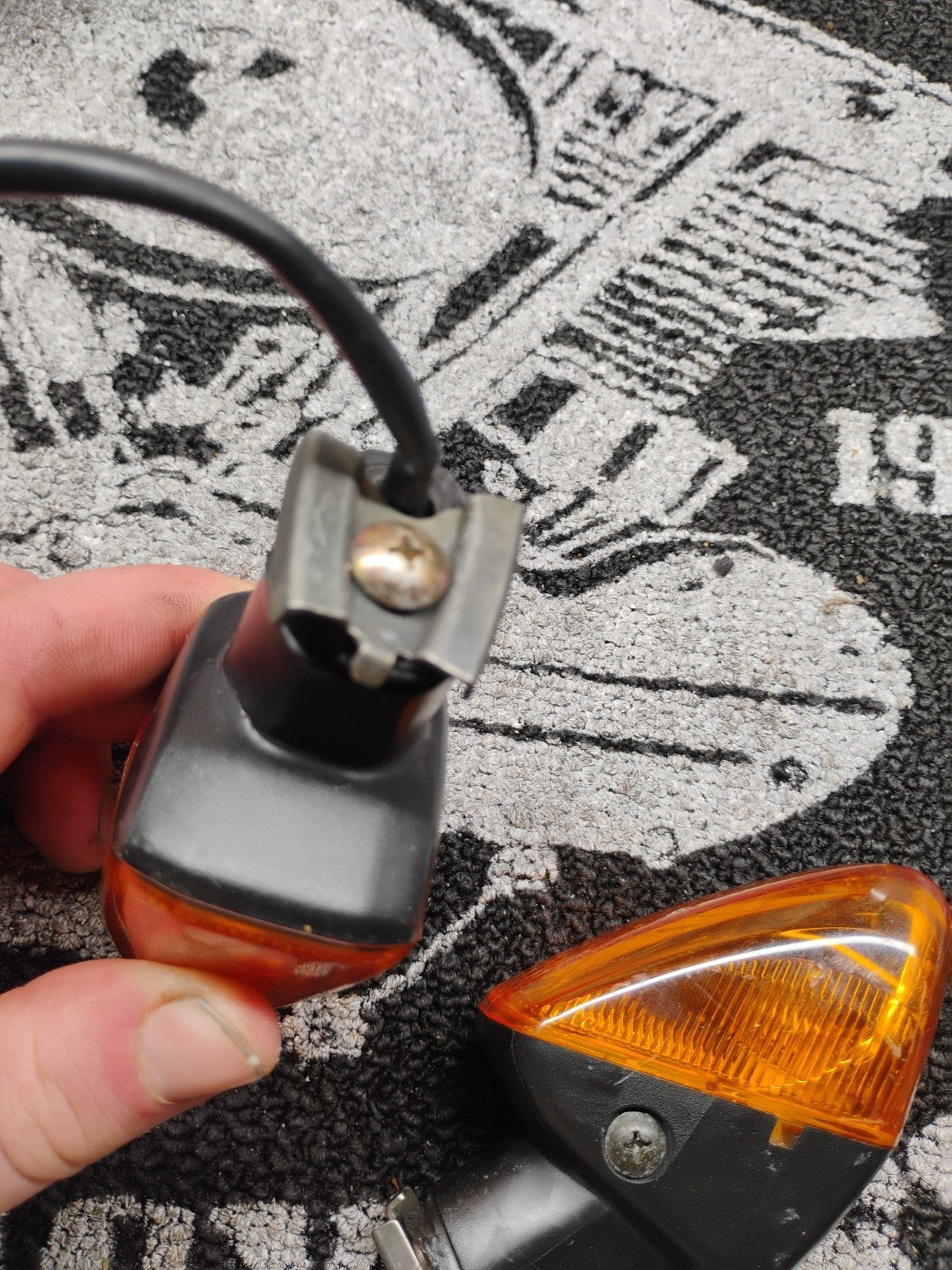 SHORT Motorcycle Turn Signals ZX1000 ZR750 KLE650 KLE500 23037-0068