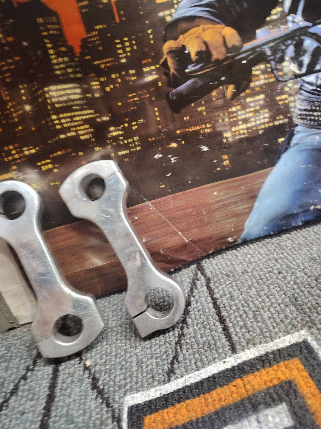  5in DOG BONE HANDLEBAR RISERS HARLEY KNUCKLEHEAD PANHEAD SHOVELHEAD 