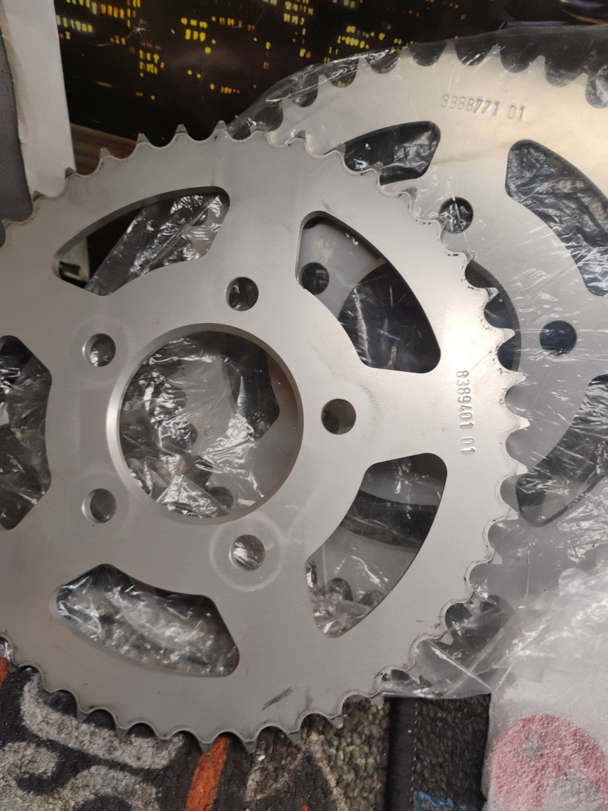 01 BMW Hp4 Racing Motorcycle Sprocket Set  71 11 8 405 217 OEM 1 Set