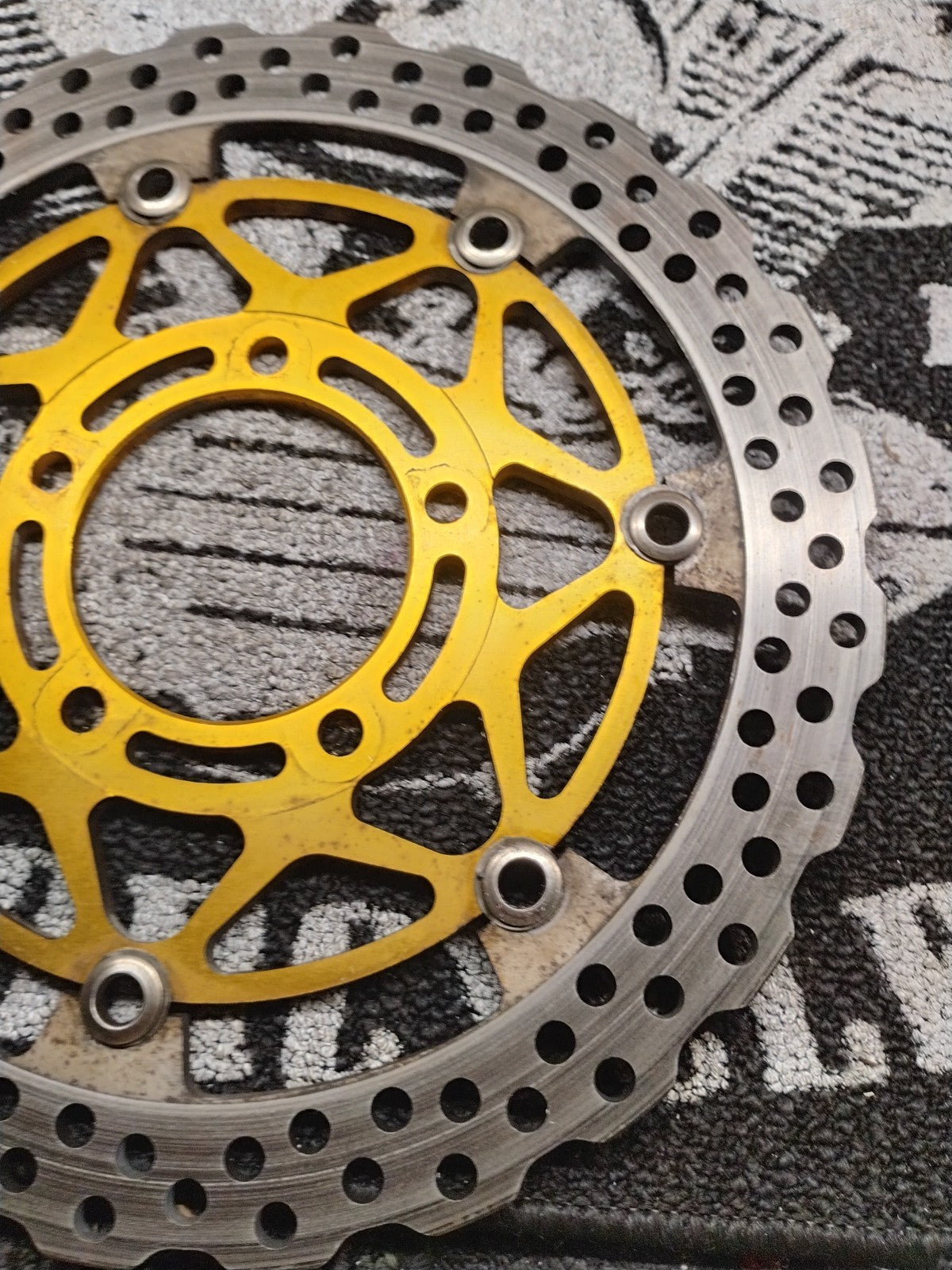 OEM 2004–2007 Sunstar LD68 Front Brake Rotors Kawasaki ZX-10R ZX-6R 305mm 5.89mm