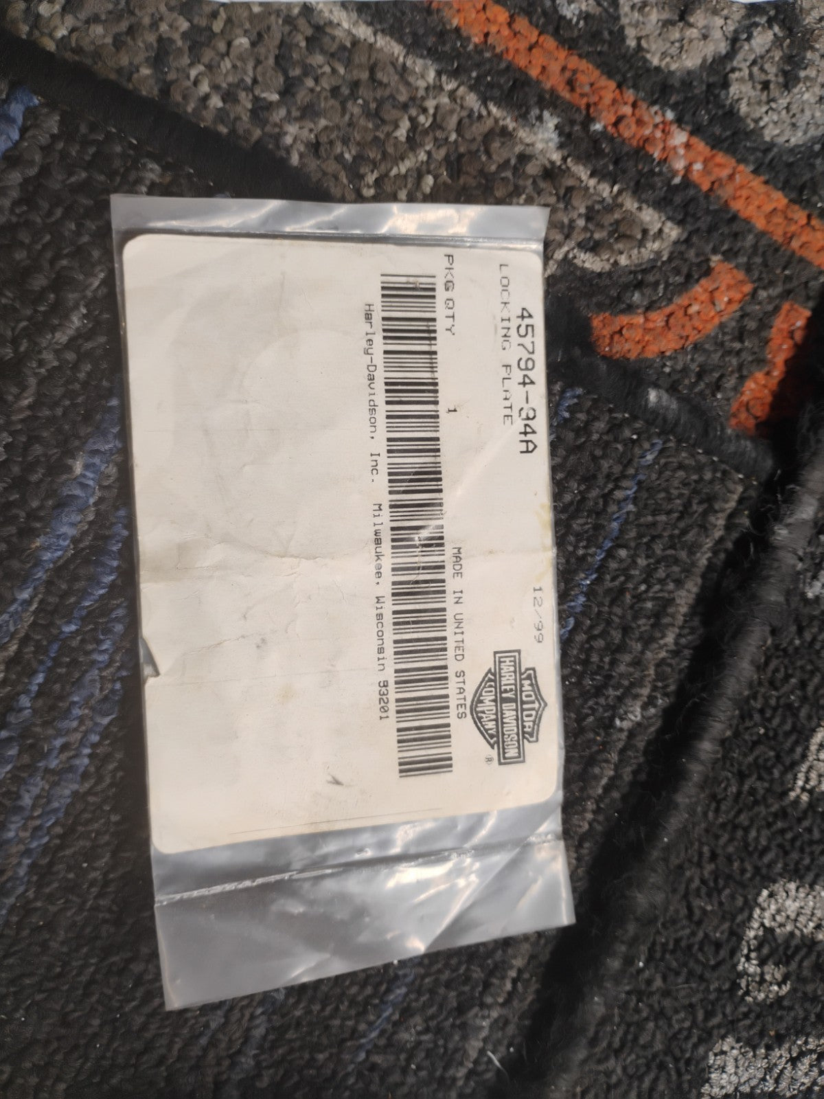 NOS OEM Harley-Davidson Lock Plate Washer 45794-34A