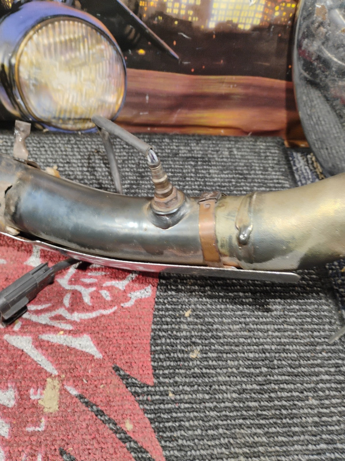 2015 14-18 Indian Chieftain OEM Exhaust Headers Head Pipe W Heat Shields And O2