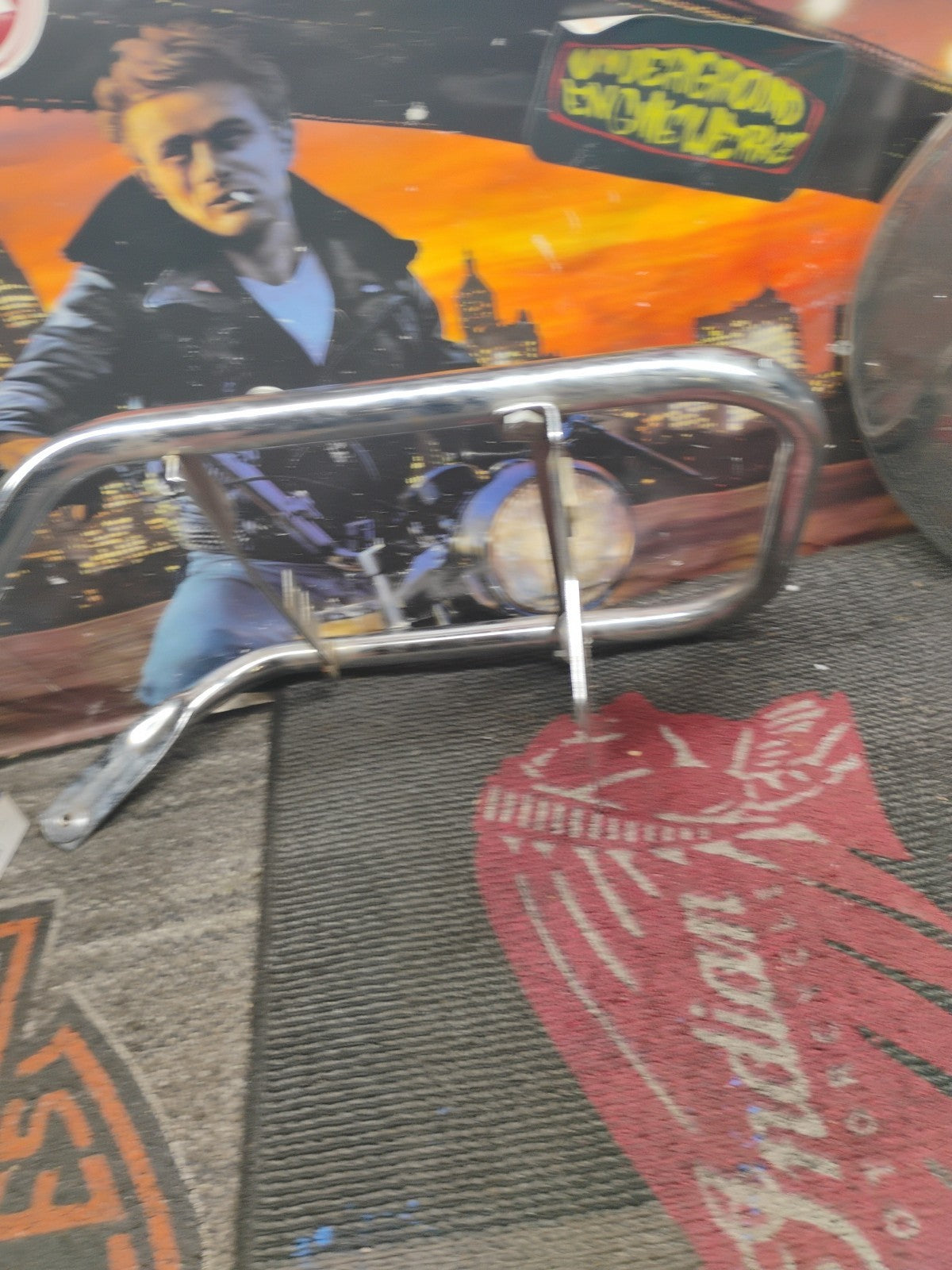 07 HARLEY DAVIDSON FLTHCUIP TRUNK TOUR PAK TAG MOUNT BRACKET