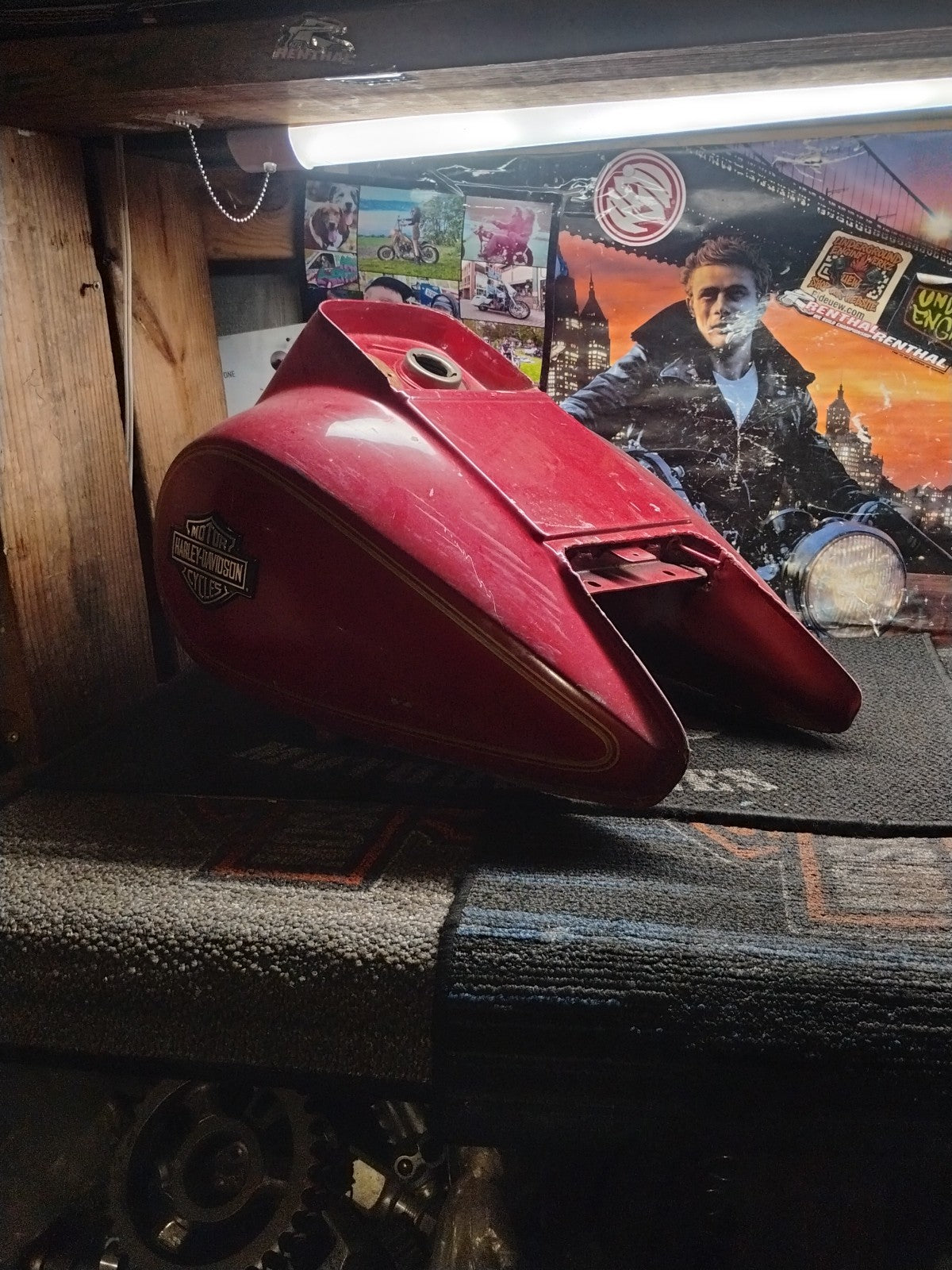 OEM Harley-Davidson FLHTC Electra Glide Touring Fuel Gas Tank Candy Red 82-85