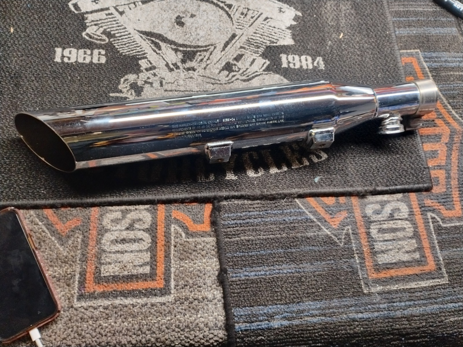 Harley-Davidson OEM Shorty Dual Rear Silencer Muffler 80391-04