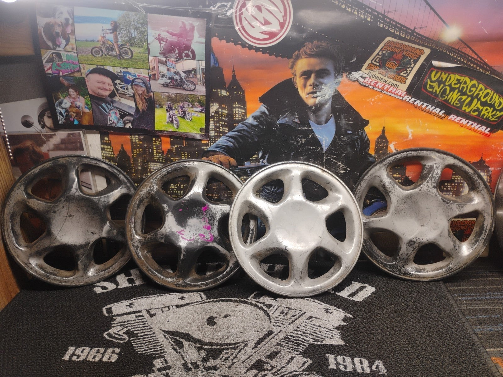 Set Of 4 Golf Cart Rims 8.5 Inch