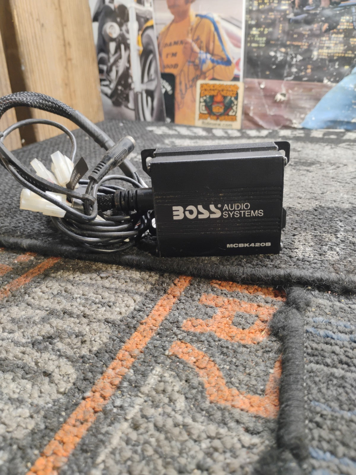 BOSS MBK420B All-terrain Bluetooth speaker pods and amplifier system Black