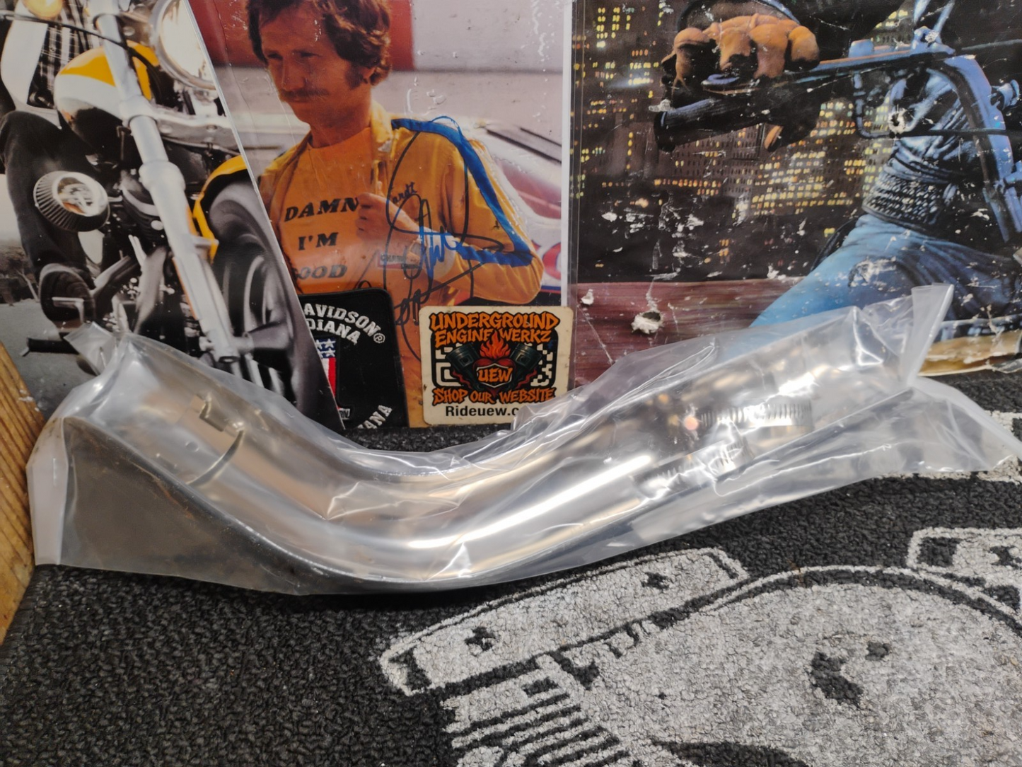 Paughco 419-1R Rear Heat Shield For #719-1 Series Drag Pipes Chrome