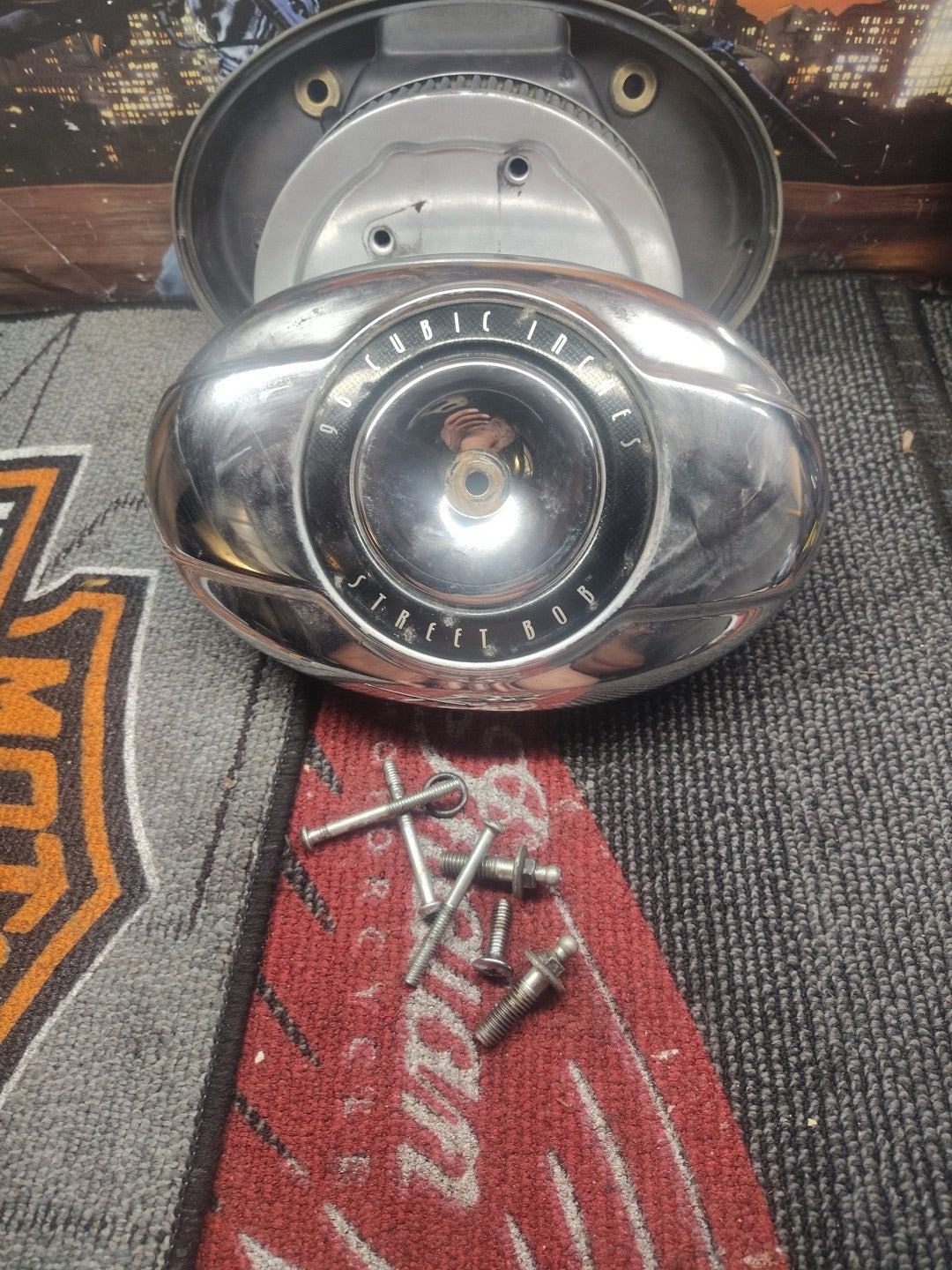  OEM Harley 96"  2007 Dyna Street Bob Air Cleaner ASSEMBLY  29581-01B