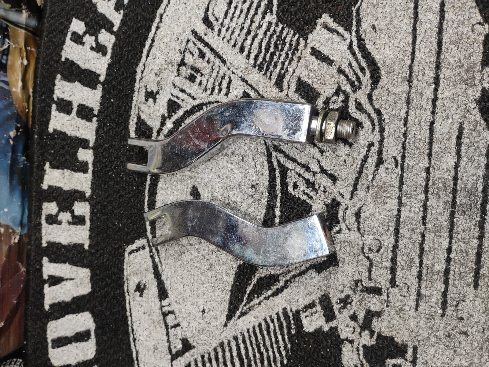 Chrome Adjustable Highway Peg Mount Clamps Harley Engine Guard 5/16"-24