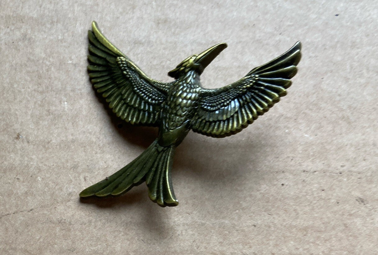 The Hunger Games Mocking Jay Part 2 pin Bronze Colored Mockingjay pin