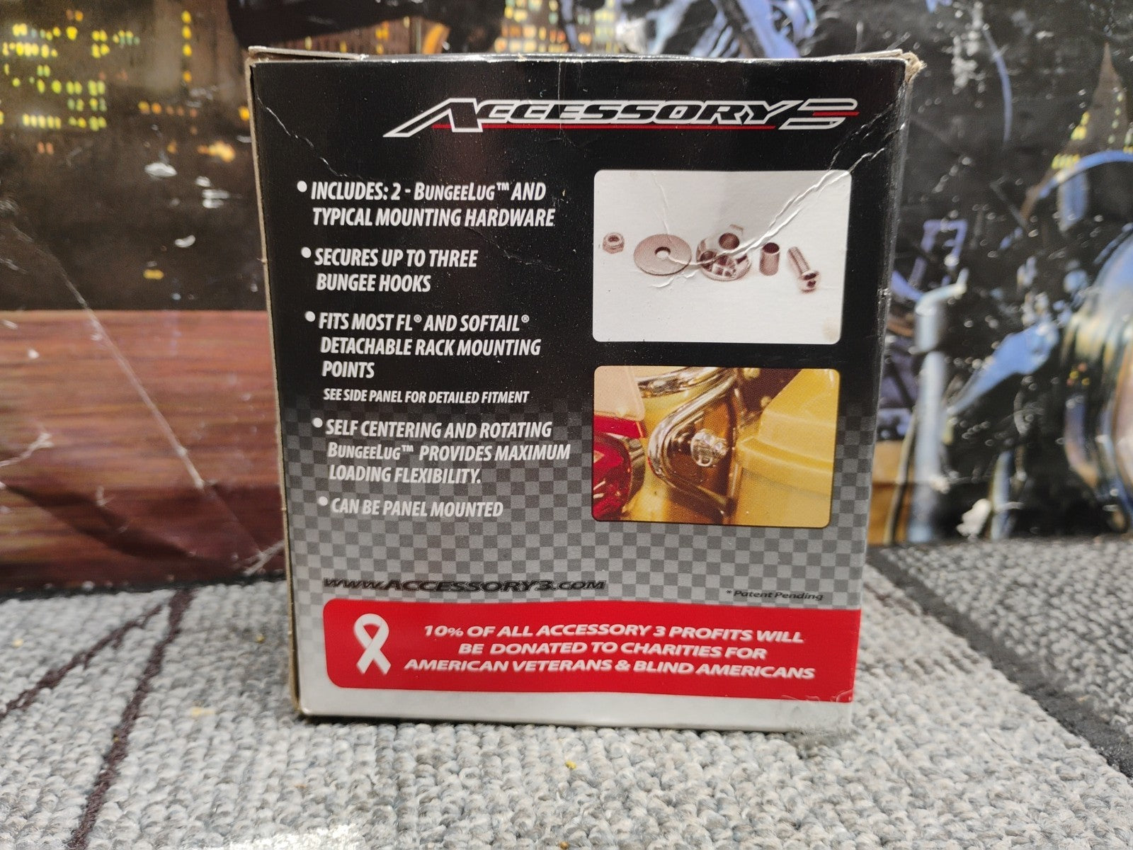 Accessory 3 BUNGEELUG HARLEY DAVIDSON Secure ATTACHMENT POINTS Motorcycle