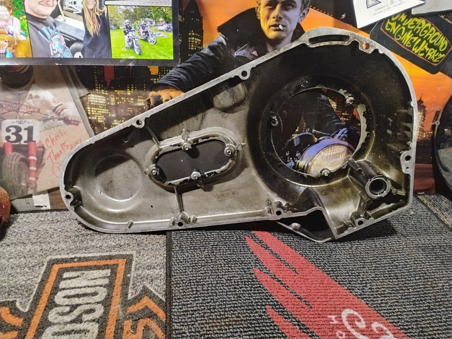 Harley Shovelhead Black Outer Primary Cover 60506-77