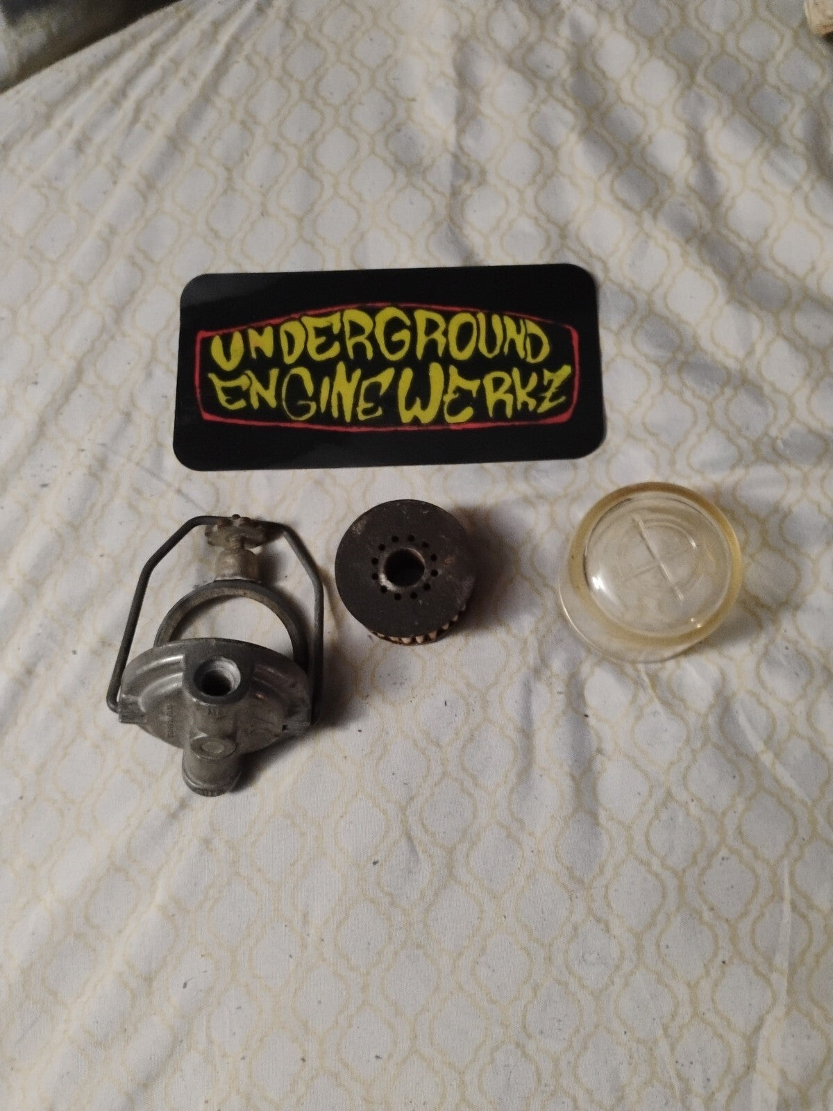 Glass Fuel Bowl and Filter Assembly For 1956-1957 Chevy and GMC Pickup Trucks