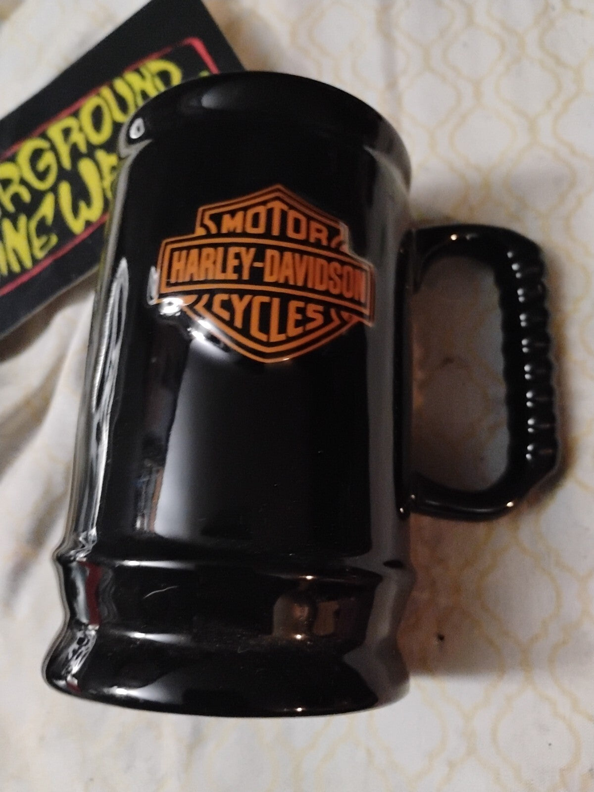 Small Harley Davidson Mug Black With Logo