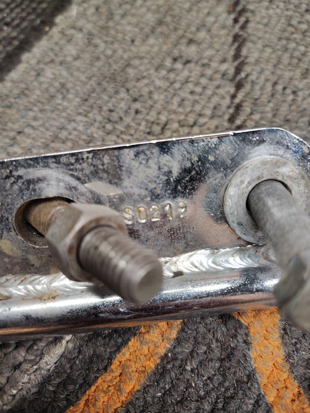 HARLEY DAVIDSON FL FLH CHROME EXHAUST BRACKET MOUNT DYNO POWER DRAG PIPES