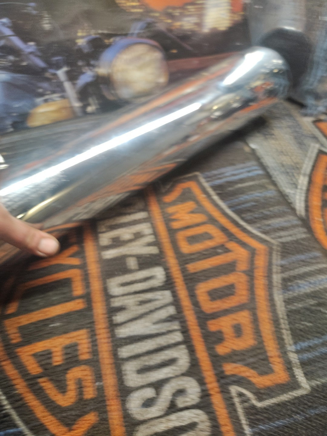 Harley-Davidson Dyna FLD Rear Chrome Exhaust Muffler 65906-12 2012-2016