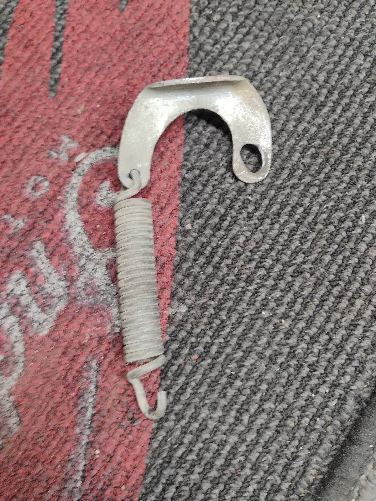 1974 Honda CB125S centerstand mounting spring & bracket 