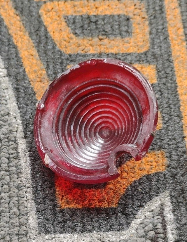 NOS Midwest Red Lens Fits Harley Davidson 86-53