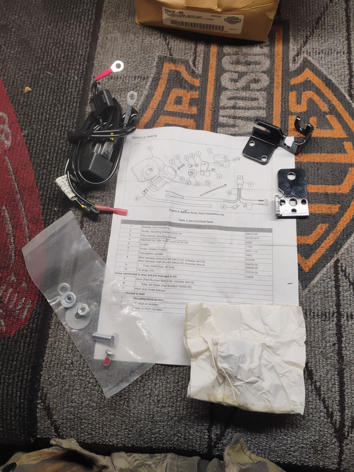 🔥Harley 00- Later XL Sportster Super Loud Horn Installation Kit 69415-05🔥