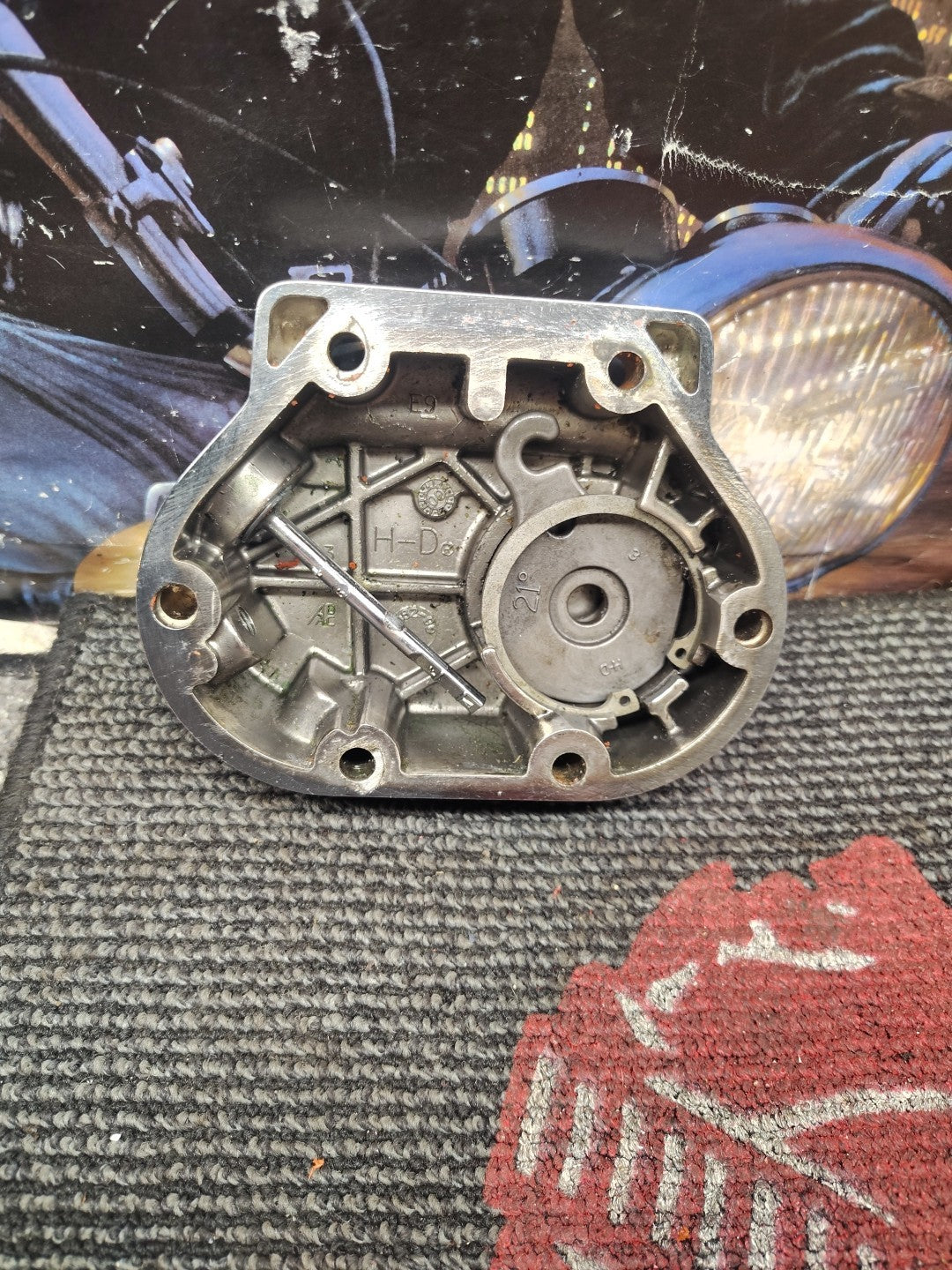 HARLEY DAVIDSON TRANSMISSION COVER CHROME Clutch Ramp & Dipstick 37082-99