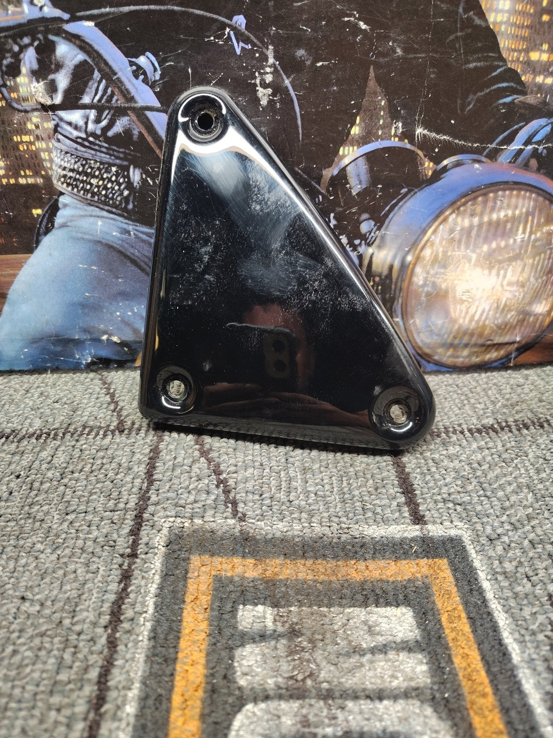 Black  Ignition Module Cover 82-03 Harley Sportster 66328-82T OEM NOS