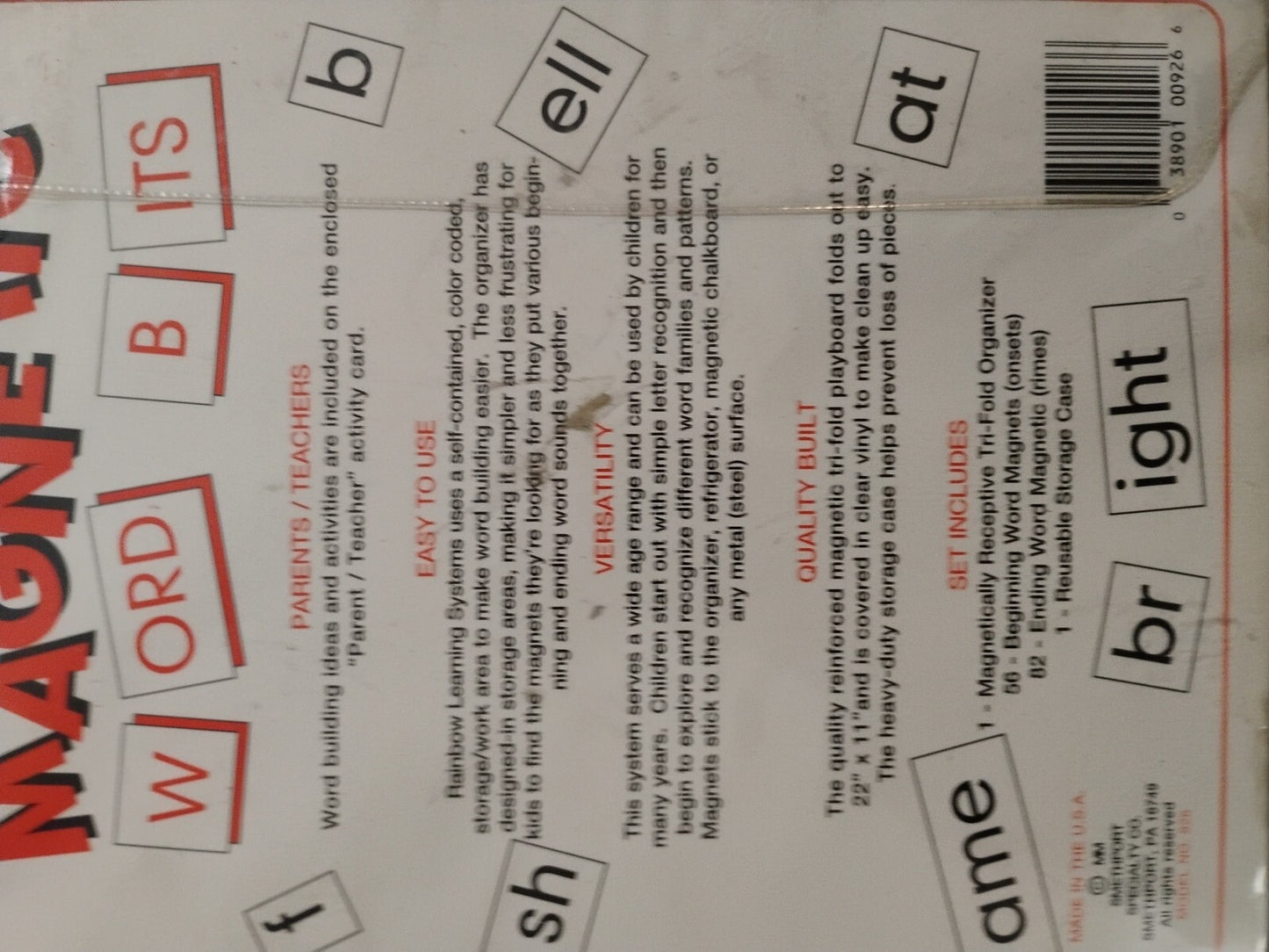 Magnetic Word Endings & Bonus Letters