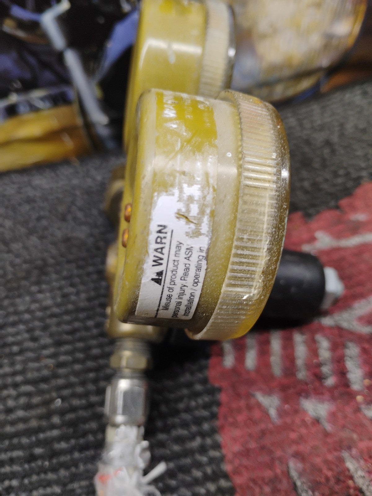 NUCO2 CGA E-4 201-100-580I 3000PSI REGULATOR GAUGE 