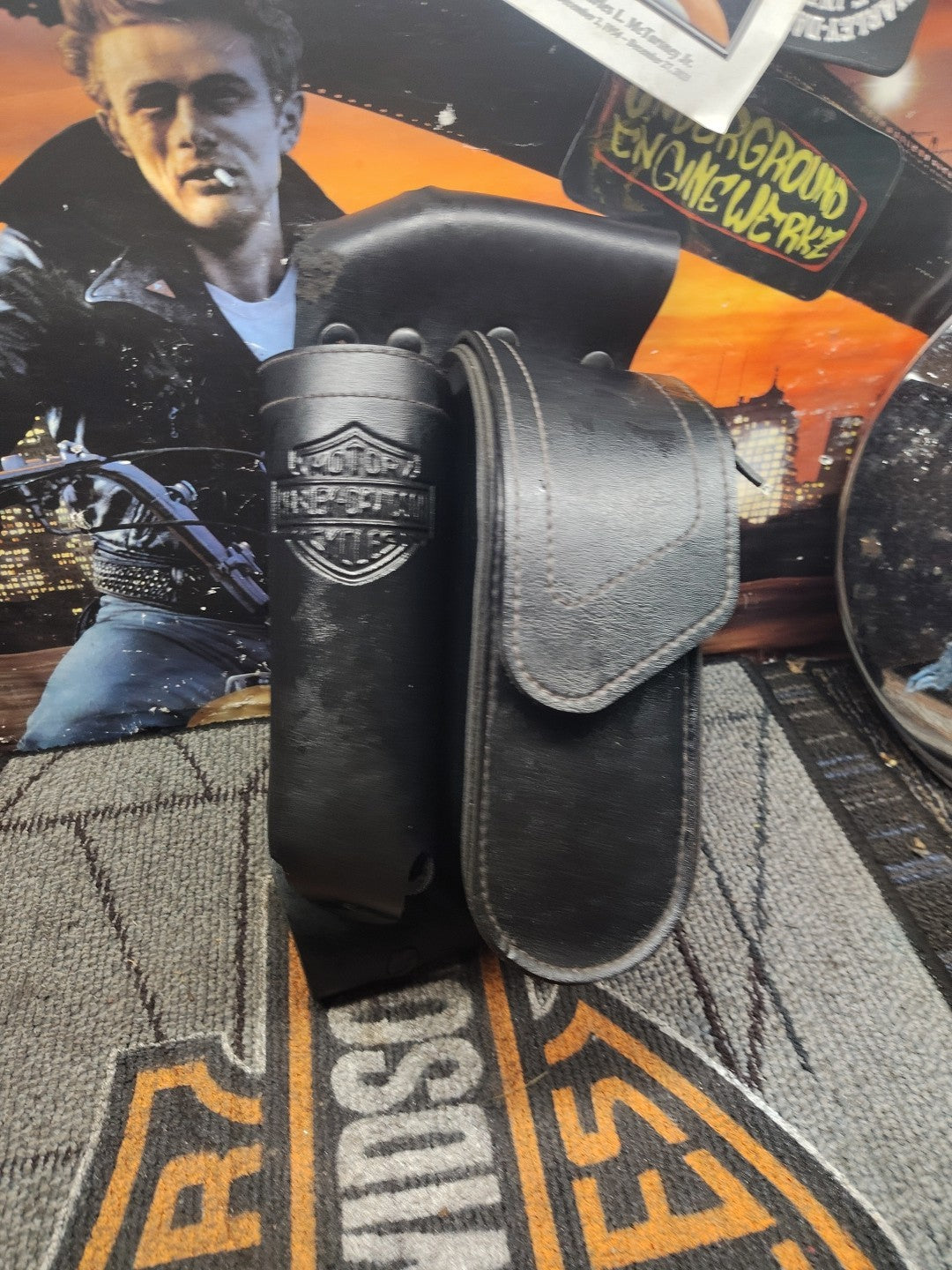 Harley Davidson Saddlebag Guard Bag with Water Bottle Holder