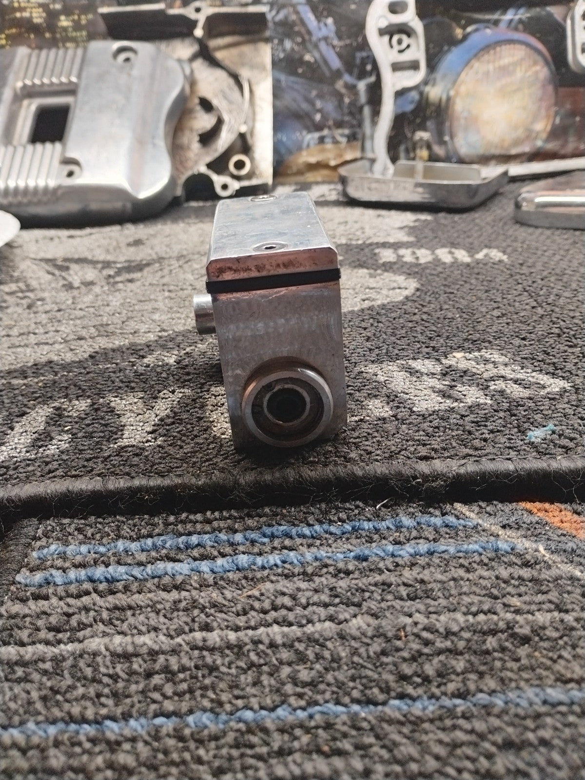 Custom Harley-Davidson Front Brake Master Cylinder Billet Aluminum Untested