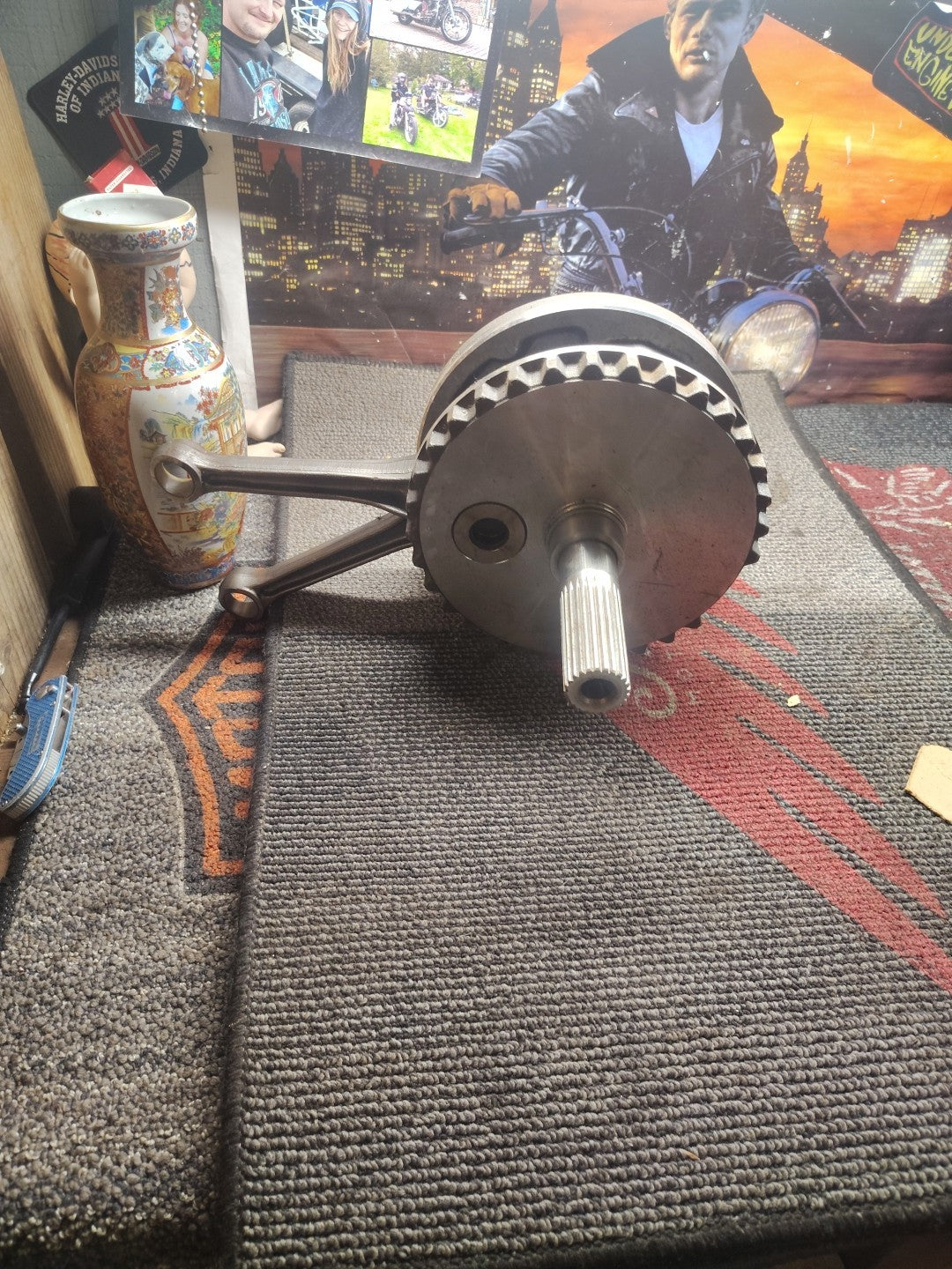 GENUINE HARLEY DAVIDSON TWIN CAM CRANKSHAFT FLYWHEEL & RODS 96" 2395407