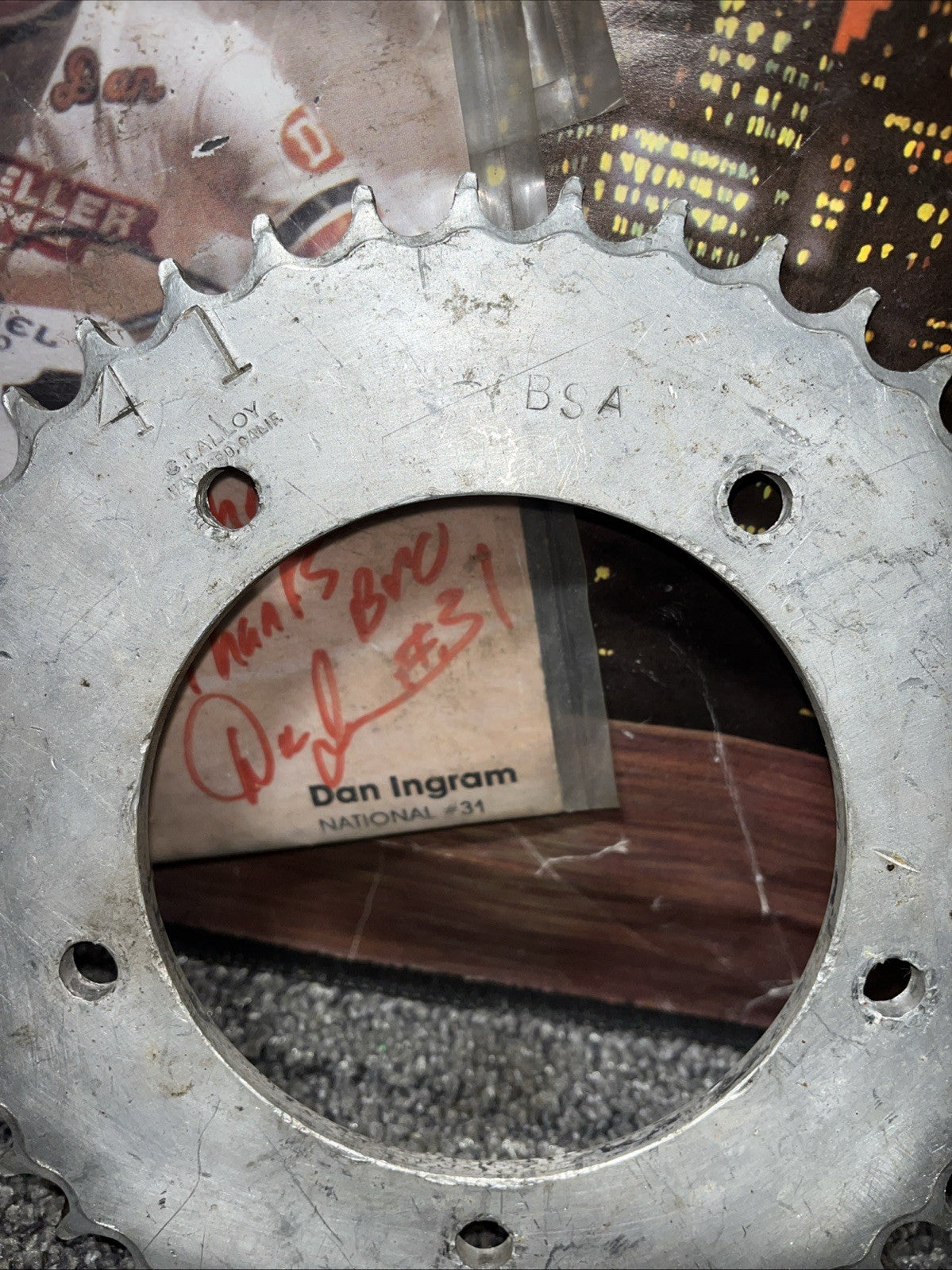 Vintage Flat Track Racin 41 Tooth CTA Alloy Hayward California BSA Rear Sprocket