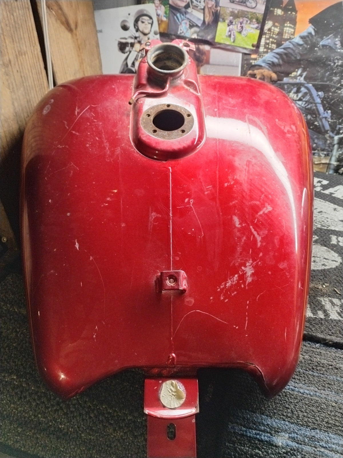 1994-1998 Harley-Davidson FLHTC Electra Glide Ultra Classic Fuel Tank Red OEM