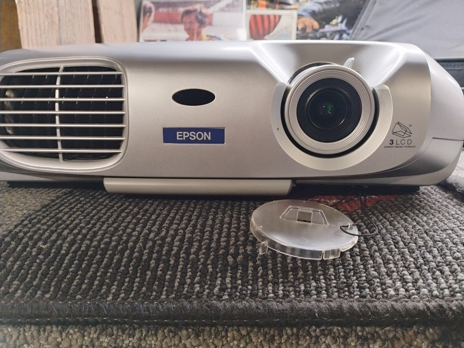 Epson PowerLite EMP-S1 LCD Home Theater Projector 1200 ANSI Lumen 50H With Bag