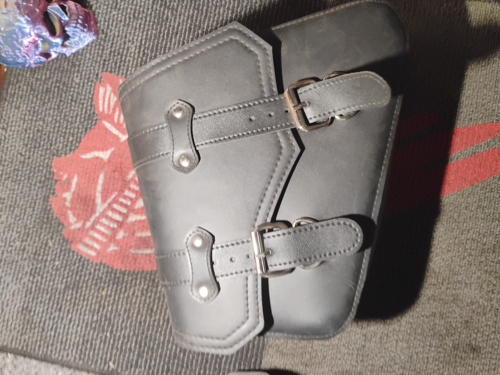 Vegan Leather Softtail Swing Arm Bags