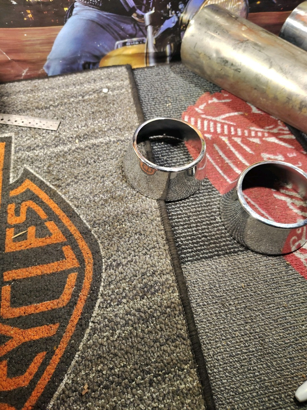 NOS Harley Davidson Hap Jones Speedometer Tachometer Upper Housing 2 Each - NEW