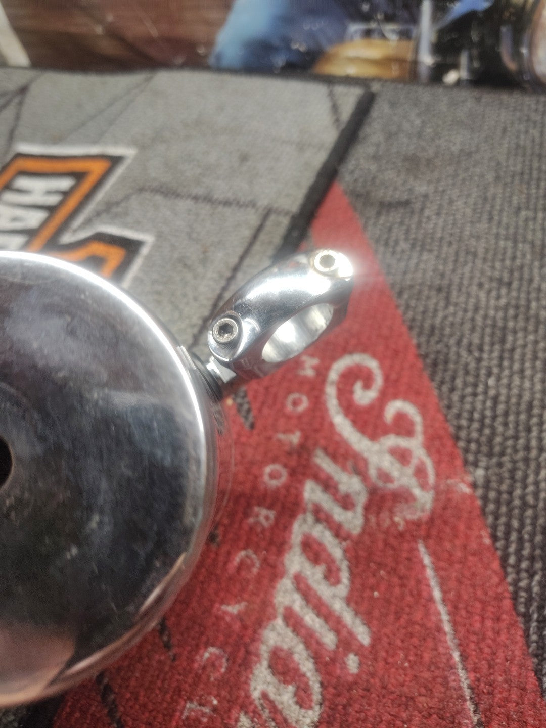 HARLEY DAVIDSON CUP HOLDER CHROME USED  KRUZER KADDY