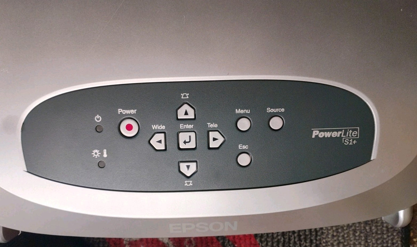 Epson PowerLite EMP-S1 LCD Home Theater Projector 1200 ANSI Lumen 50H With Bag