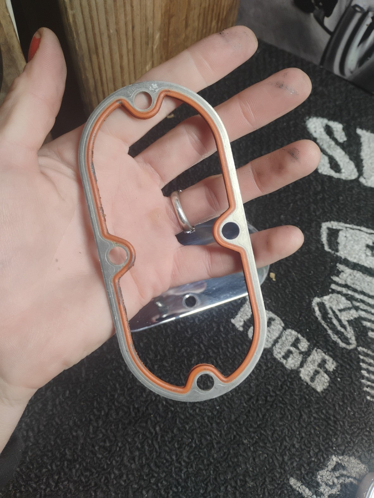 Harley Davidson Primary Clutch Inspection Cover Chrome w/ Gasket
