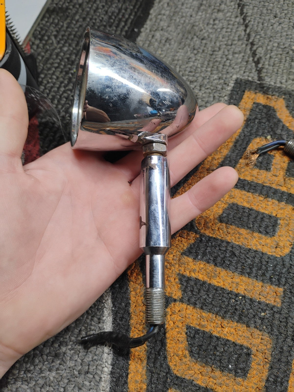 Pair Harley Davidson Bullet Turn Signals Housing and Stalks brackets