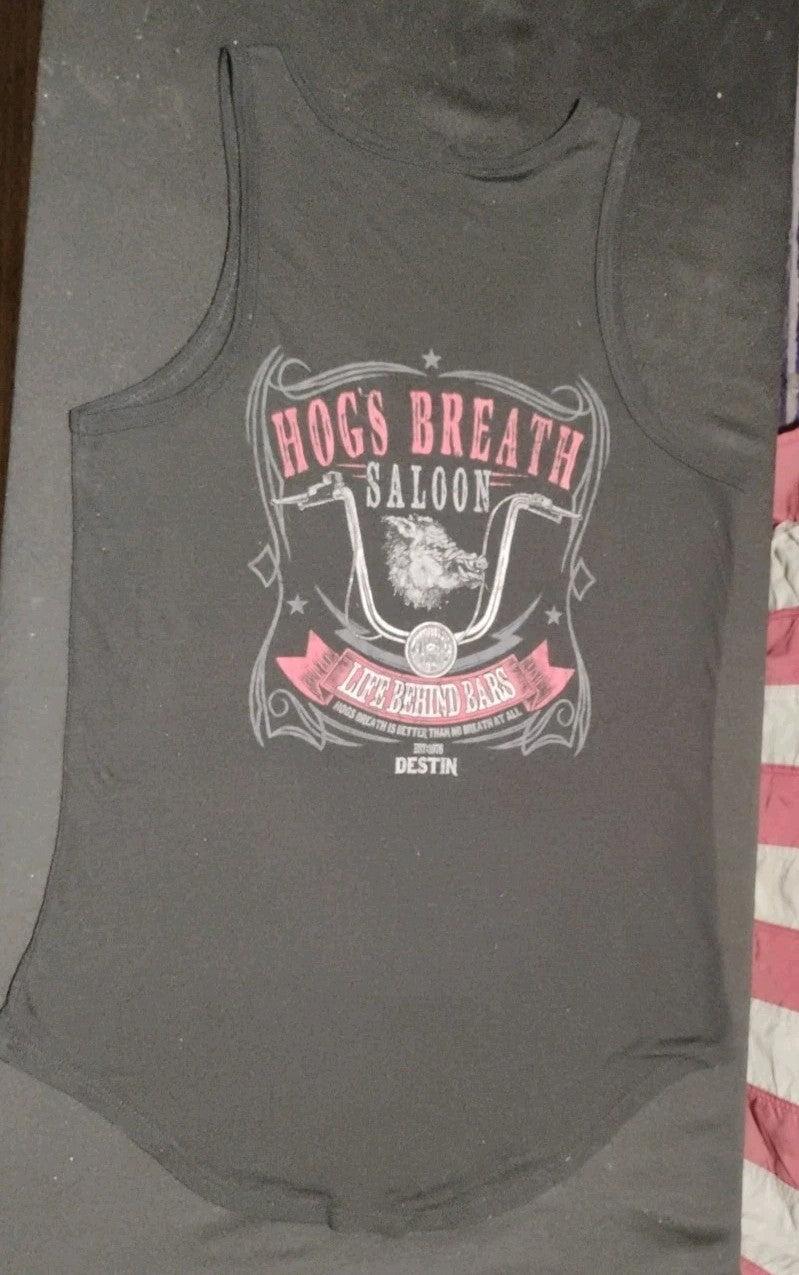 Hogs Breath Saloon Destin Women's Tank Top S/M Biker 