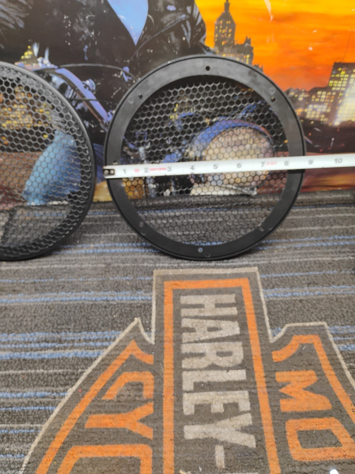 Pair 9 Inch Classic Beehive High Excursion Subwoofer Speaker Grills