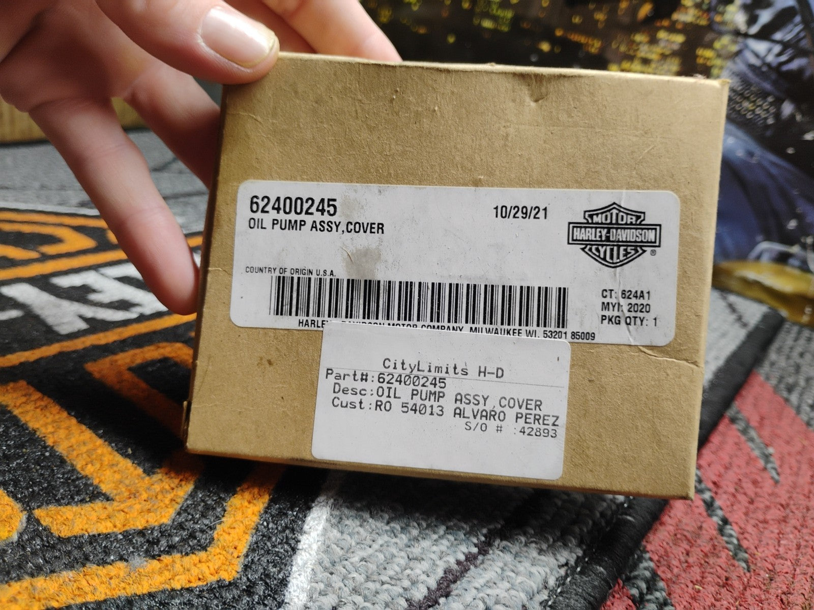 HARLEY DAVIDSON Oil Pump Assy Cover 62400244 