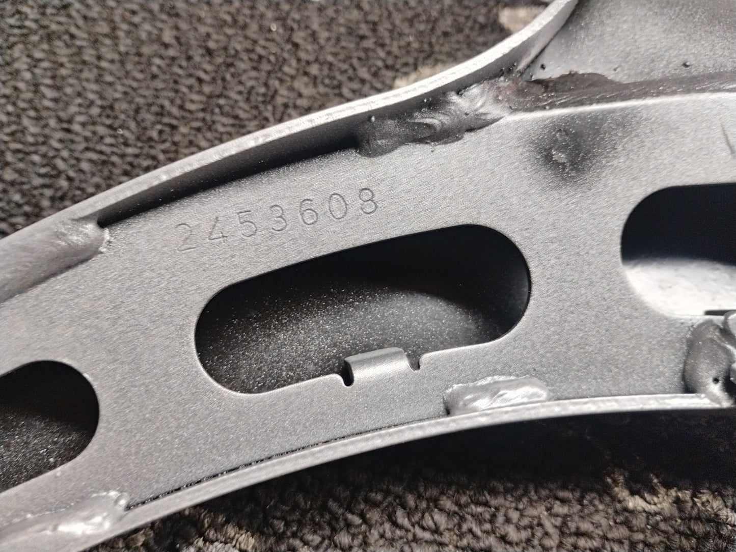 Buell Right Side Rider Footpeg Mount Bracket Silver OEM