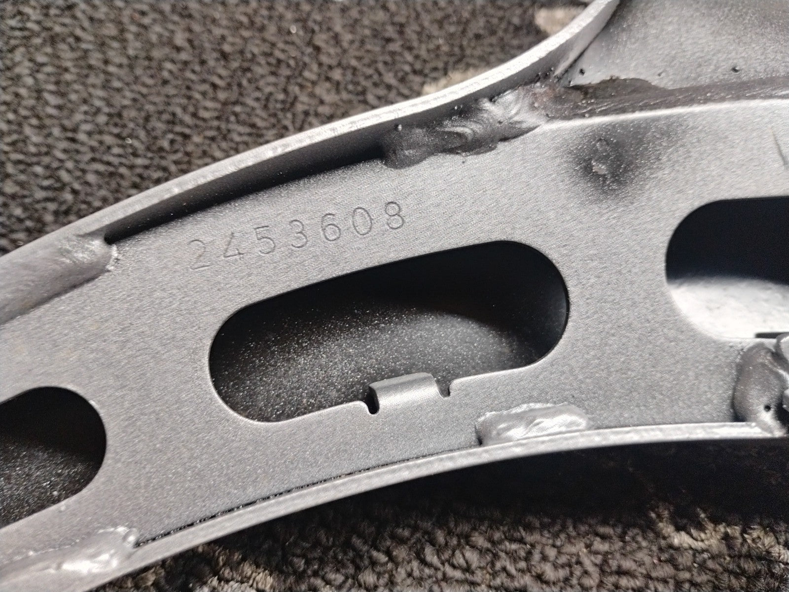 Buell Right Side Rider Footpeg Mount Bracket Silver OEM